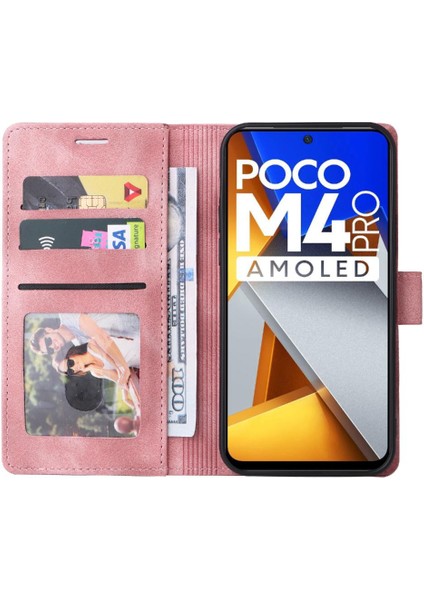 Xiaomi Poco M4 Pro Için Flip Case Cüzdan Kapak Çevirin Deri Kılıf Basit (Yurt Dışından)