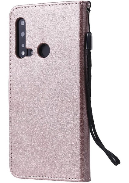 Kart Yuvası ile Huawei P20 Lite Için Flip Case Iş Cüzdan Telefon Kılıfı (Yurt Dışından)