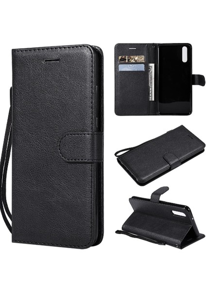 Kart Yuvası ile Huawei P20 Için Flip Case Yüksek Kalite Deri Iş Çantası (Yurt Dışından)