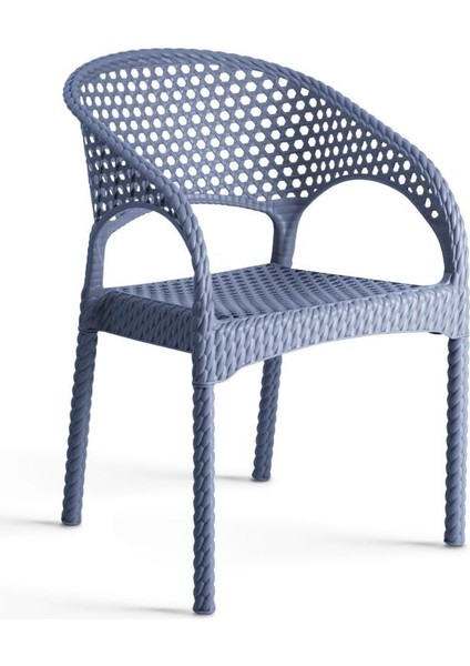 Regnum Örgü Koltuk Antrasit Bahçe Balkonsandalye 1 Adet