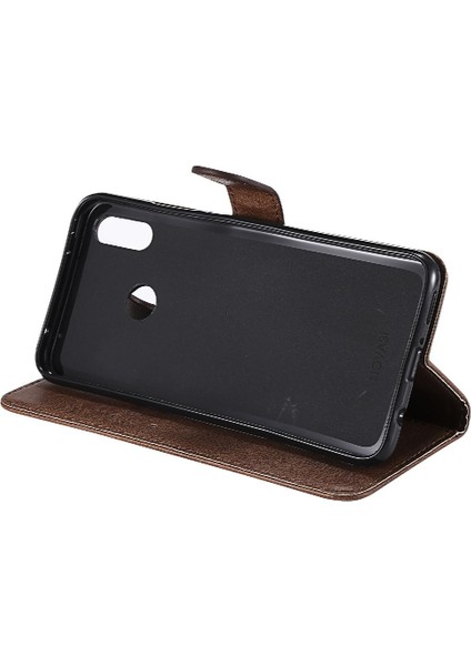 Kart Yuvası Klasik ile Huawei P Akıllı Yüksek Kaliteli Deri Için Flip Case (Yurt Dışından)