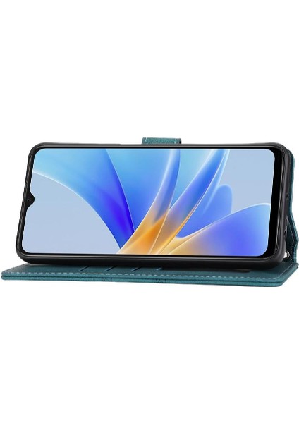 Oppo A78 5g Darbeye Koruyucu Kickstand Cüzdan Kılıf Pu Için Flip Case (Yurt Dışından)