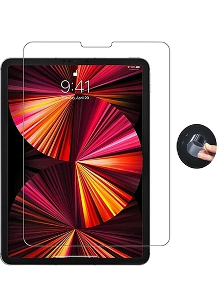 Apple iPad Pro 12.9 2022 M2 Uyumlu Tablet Nano Ekran Koruyucu Kristal Netliğinde   Esnek Temperli Kırılmaz Nano Screen Protector