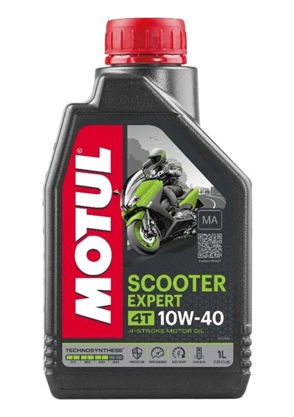 Scooter Expert MA 10W40 4T 1 Litre Motor Yağı (Üretim Yılı: 2023)