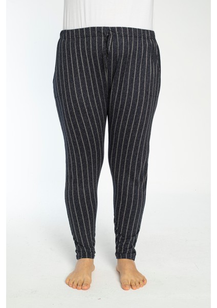 Büyük Beden Cepli Viskon Yazlık Pijama Altı Y8