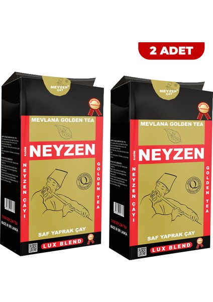 Mevlana Çay Saf Yaprak Çay Golden Tea - 1000 gr x 2 Adet