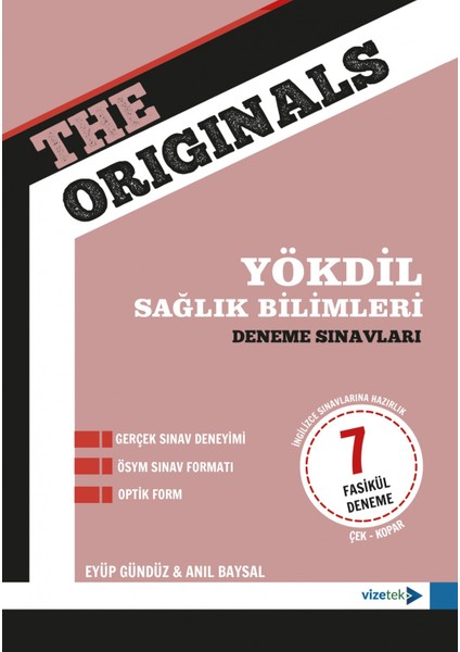 Vizetek Yayıncılık The Originals YÖKDİL Sağlık Bilimleri Deneme Sınavları