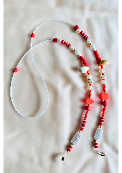 Kadın Tasarım El Yapımı Çiçek Gözlük Zinciri