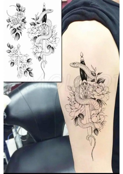 Yılan Geçici Dövme Tattoo