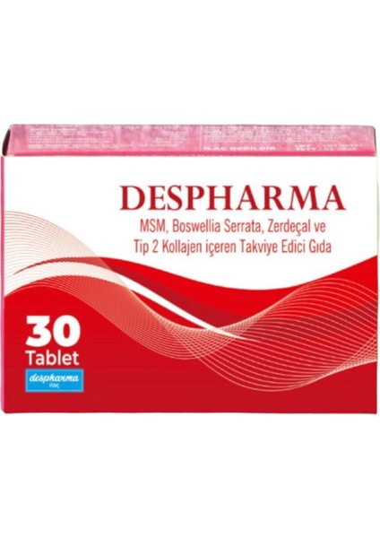 Tablet 30 Adet(Msm,Boswellia Serrata,Zerdaçal Ve Tip 2 Kollejen Içeren Takviye Edici Gıda)