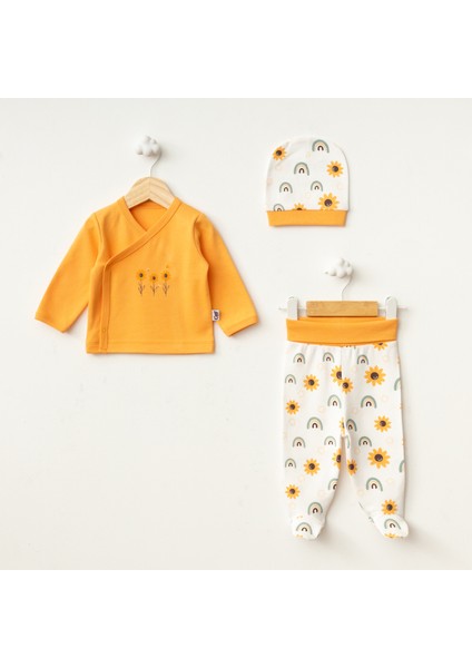 Crazy Baby Sunflower Zıbın 3'lü Takım