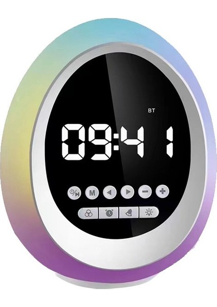 Renkli Ortam Işığı Bluetooth Hoparlörü (Yurt Dışından)