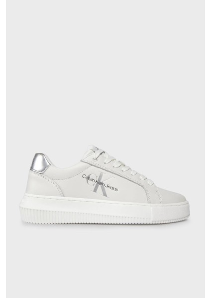 Calvin Klein Logolu Deri Sneaker Ayakkabı YW0YW01224YBR Bayan Ayakkabı YW0YW01224 Ybr