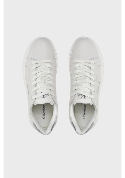 Calvin Klein Logolu Deri Sneaker Ayakkabı YW0YW01224YBR Bayan Ayakkabı YW0YW01224 Ybr