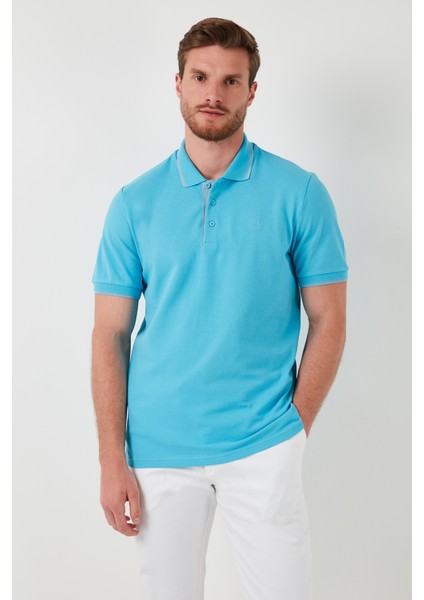 % 100 Pamuk Düğmeli Polo T Shirt Erkek Polo 5902118