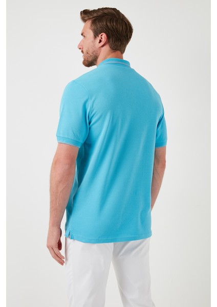 % 100 Pamuk Düğmeli Polo T Shirt Erkek Polo 5902118