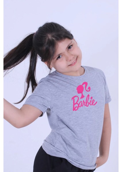 Barbie Kadın Baskılı Çocuk T-Shirt