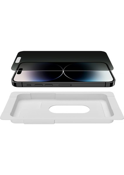 Screenforce Temperedglass iPhone 15 Pro Için Privacy Ekran Koruyucu