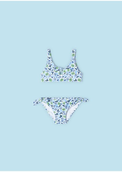 Kız Çocuk Baskılı Bikini Takım 3714