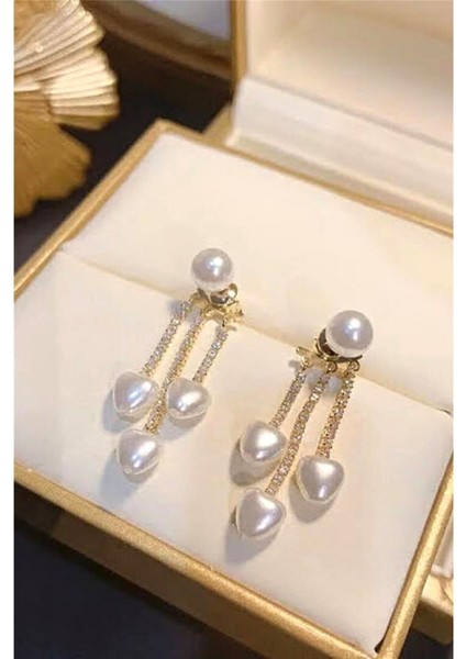 Romantik Kalp Inci Hayalet Küpe fırsatları