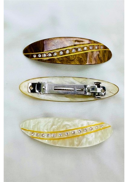 3 Adet Büyük Kemik Taşlı Otomatik Klipsli Saç Tokası fiyatları