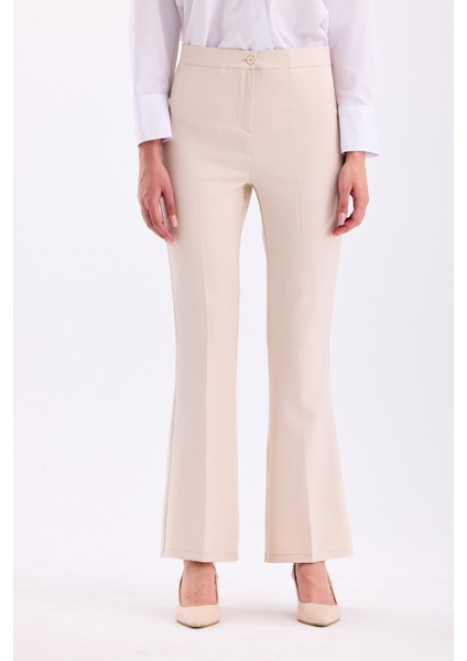 Yüksek Bel Ispanyol Paça Kadın Pantolon fiyatları