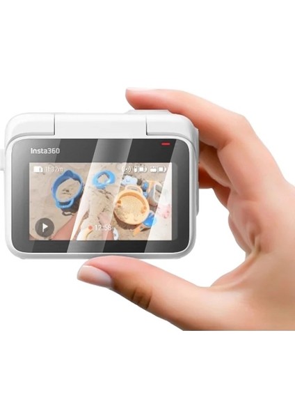 Cda Store INSTA360 Go 3 Uyumlu 2 Adet Şeffaf Ekran Koruyucu Nano Jelatin