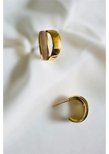 Mineli Minimal Halka Küpe fiyatları