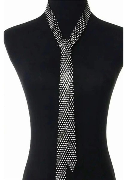 Rhinestone Kravat Gerdanlık Kolye modelleri