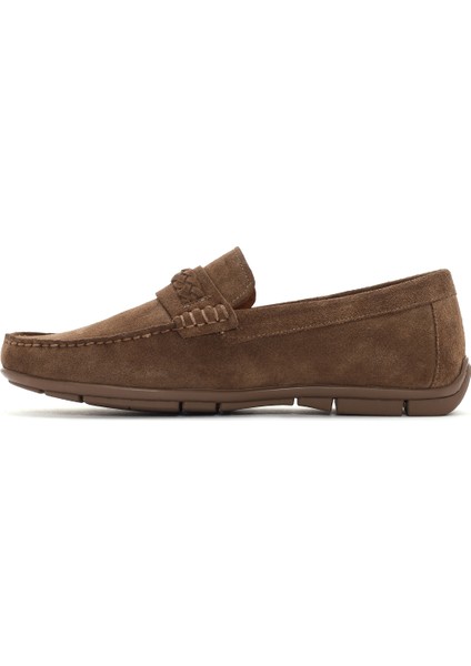 Fly Erkek Vizon Süet Deri Casual Loafer 24SFD632310