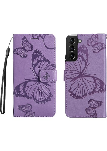 Samsung Galaxy S22 Artı Pu Deri Flip Kickstand Darbeye ile (Yurt Dışından)