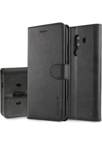 Tutucu ile Huawei Mate 10 Pro Için Buzağı Doku Yatay Flip Case (Yurt Dışından)