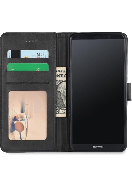 Tutucu ile Huawei Mate 10 Pro Için Buzağı Doku Yatay Flip Case (Yurt Dışından)