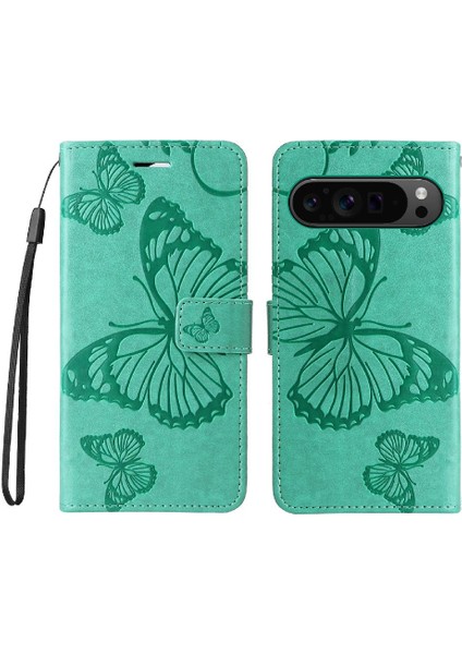 Google Piksel 9 Pro 5g Flip Kickstand Darbeye Kapak Kart ile (Yurt Dışından)