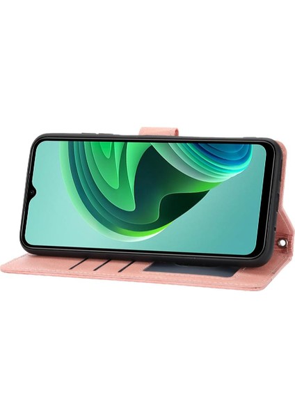 Xiaomi Redmi Not 11E Için Flip Case Pu Deri Kayış Kickstand Kart (Yurt Dışından)