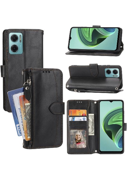 Xiaomi Redmi Için Flip Case 10 Manyetik Kapatma Askısı Pu Deri Kickstand (Yurt Dışından)