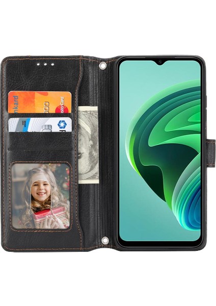 Xiaomi Redmi Için Flip Case 10 Manyetik Kapatma Askısı Pu Deri Kickstand (Yurt Dışından)
