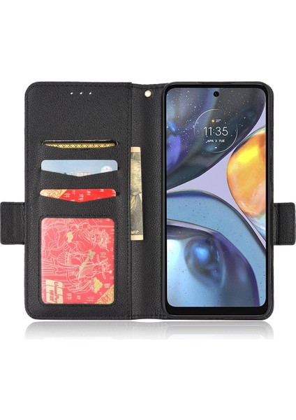 Motorola Moto G22 4g Manyetik Pu Deri Kart Yuvaları Tutucu Yan (Yurt Dışından) indirimleri