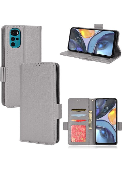 Motorola Moto G22 4g Manyetik Pu Deri Kart Yuvaları Tutucu Yan (Yurt Dışından)