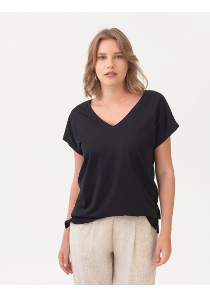 Marks & Spencer Relaxed Fit Kısa Kollu T-Shirt