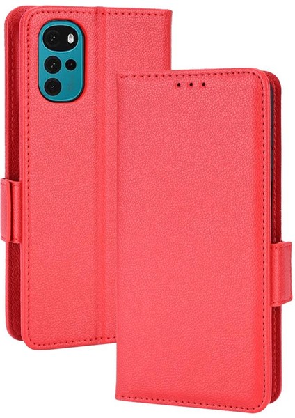 Motorola Moto G22 4g Manyetik Pu Deri Kart Yuvaları Tutucu Yan (Yurt Dışından)