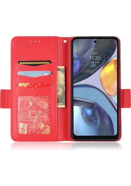 Motorola Moto G22 4g Manyetik Pu Deri Kart Yuvaları Tutucu Yan (Yurt Dışından) indirimleri