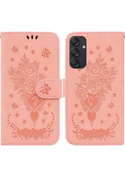 Samsung Galaxy M55 5g Için Kickstand Cüzdan Kılıf Kapak Pu Deri Kapak (Yurt Dışından)