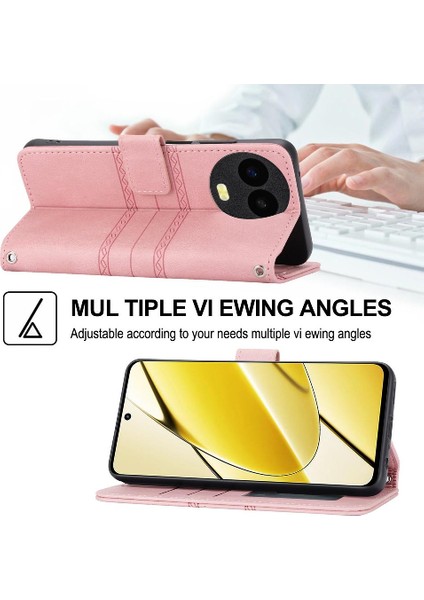 Realme Narzo 60X Kickstand Pu Deri Cüzdan Kılıf Manyetik Için Flip Case (Yurt Dışından) indirimleri