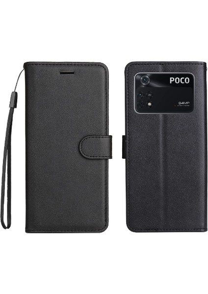 Xiaomi Poco M4 Pro 4g Için Flip Case Yüksek Kalite Deri Iş Cüzdan (Yurt Dışından)