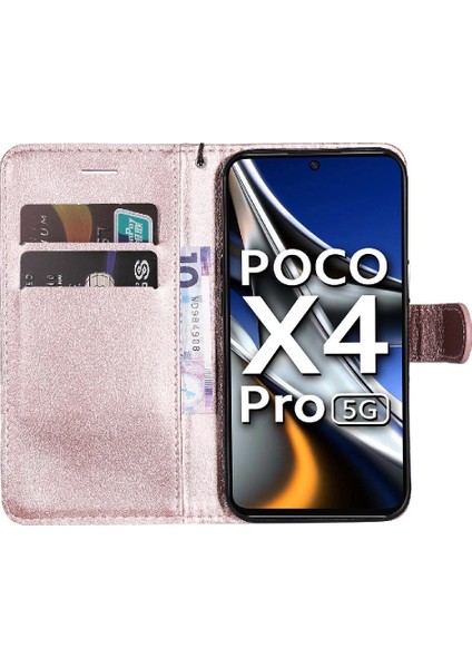 Xiaomi Poco X4 Pro 5g Için Flip Case Klasik Düz Renk Iş Cüzdan (Yurt Dışından)