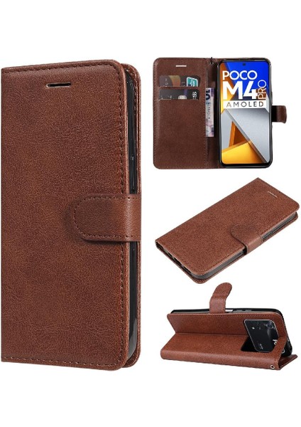 Xiaomi Poco M4 Pro 4g Için Flip Case Yüksek Kalite Deri Iş Cüzdan (Yurt Dışından)