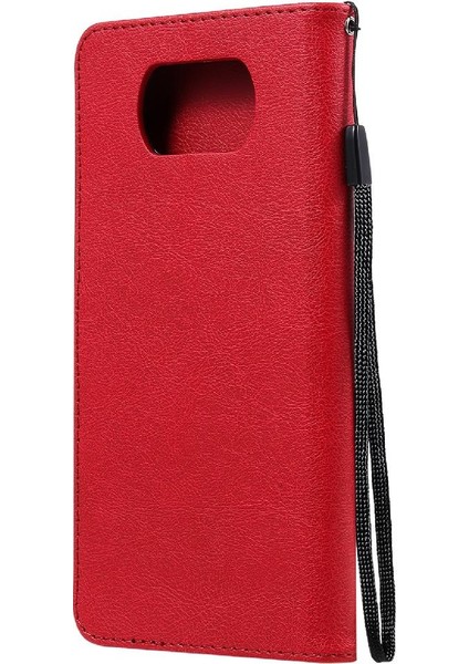 Kart Yuvası ile Xiaomi Poco X3 Nfc Için Flip Case Yüksek Kalite Deri Telefon (Yurt Dışından)