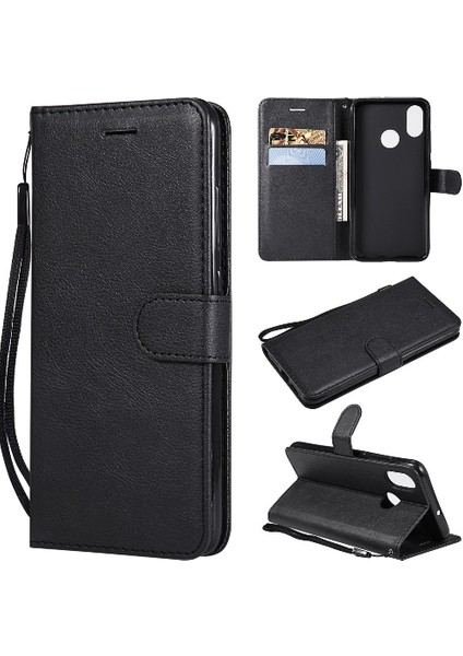 Kart Yuvası ile Xiaomi 8 Için Flip Case Yüksek Kalite Deri Klasik Katı (Yurt Dışından)