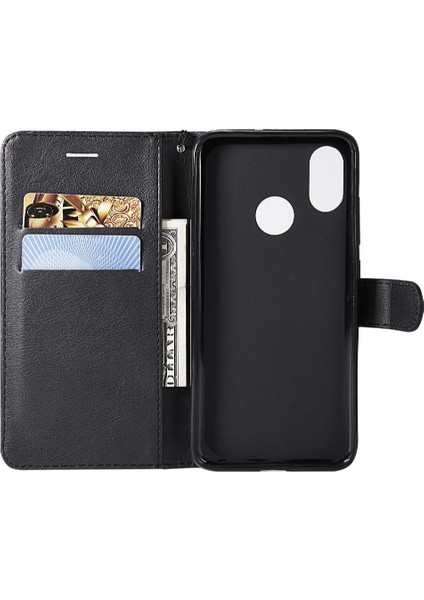 Kart Yuvası ile Xiaomi 8 Için Flip Case Yüksek Kalite Deri Klasik Katı (Yurt Dışından) indirimleri